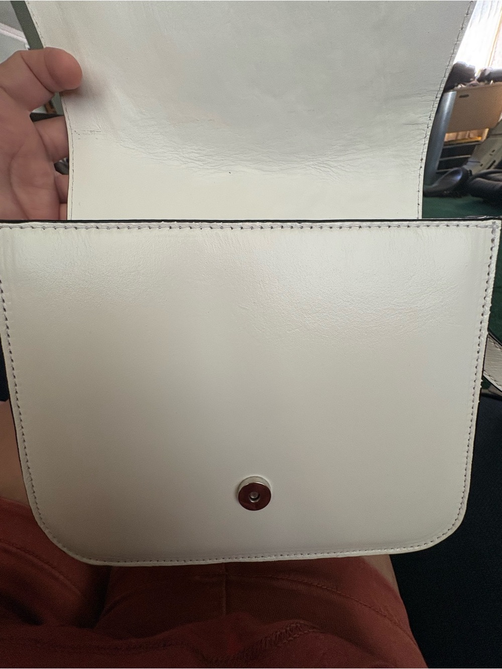 Embossed Sugar Skull Crossbody Bag - White & Rose Gold - Picture 7 of 8